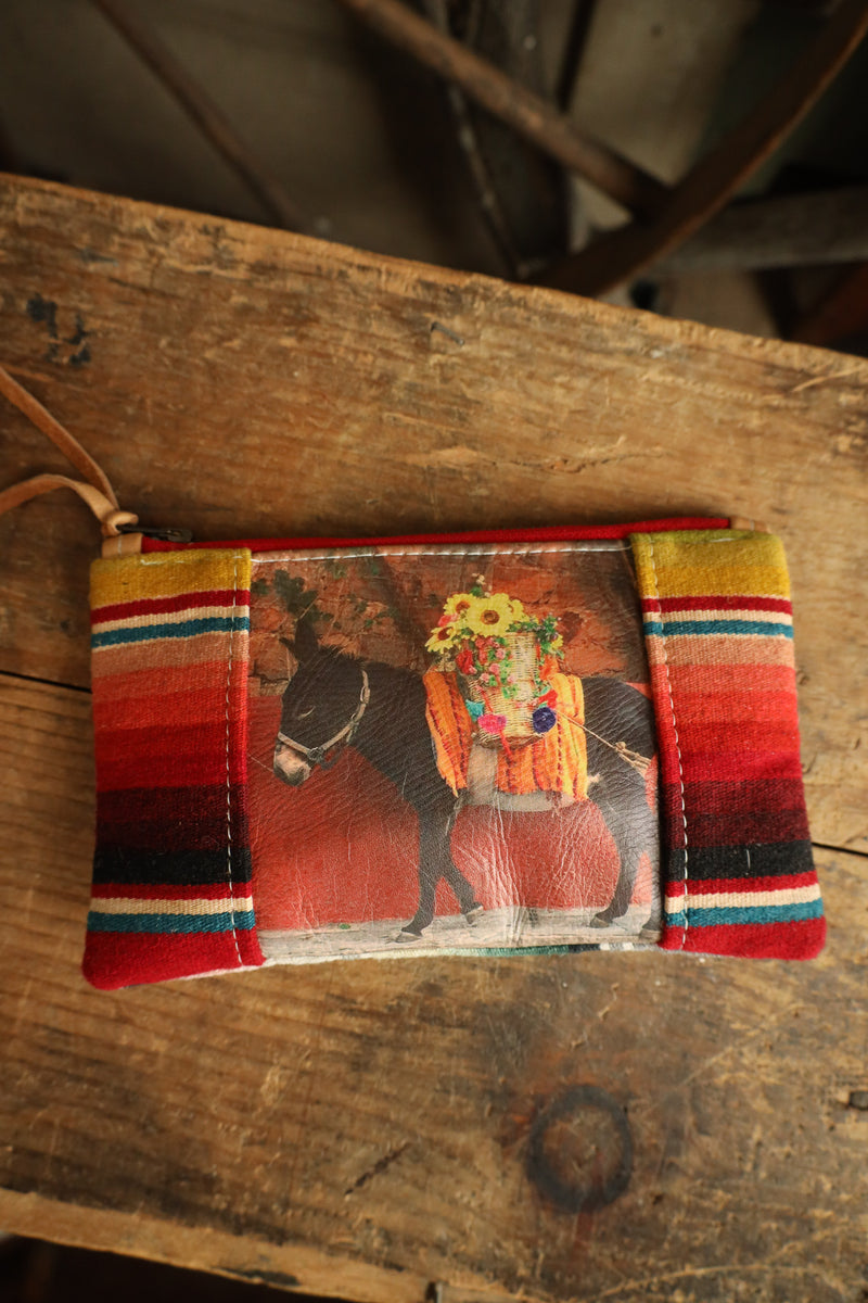 Totem Serape Flower Donkey Pouch