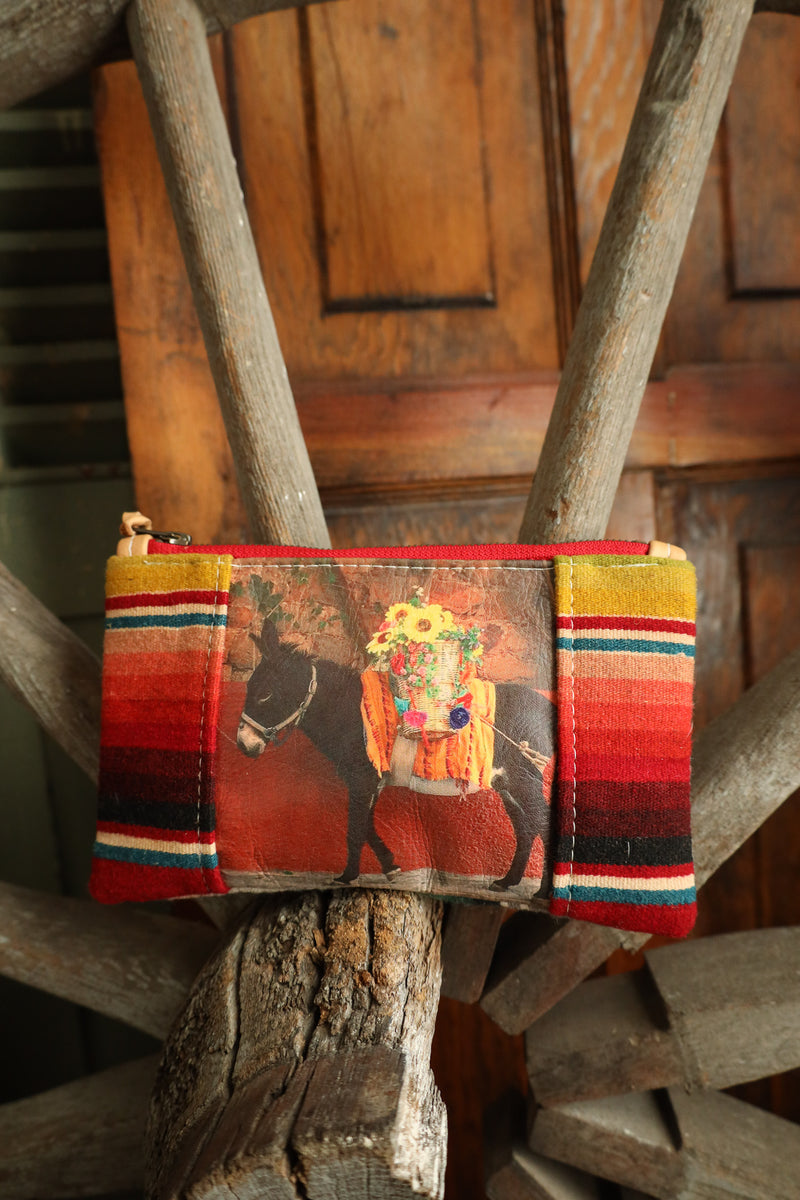Totem Serape Flower Donkey Pouch