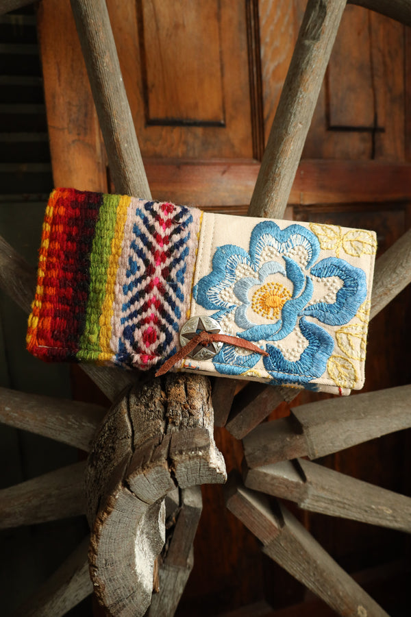 Totem Blue Rose Clutch