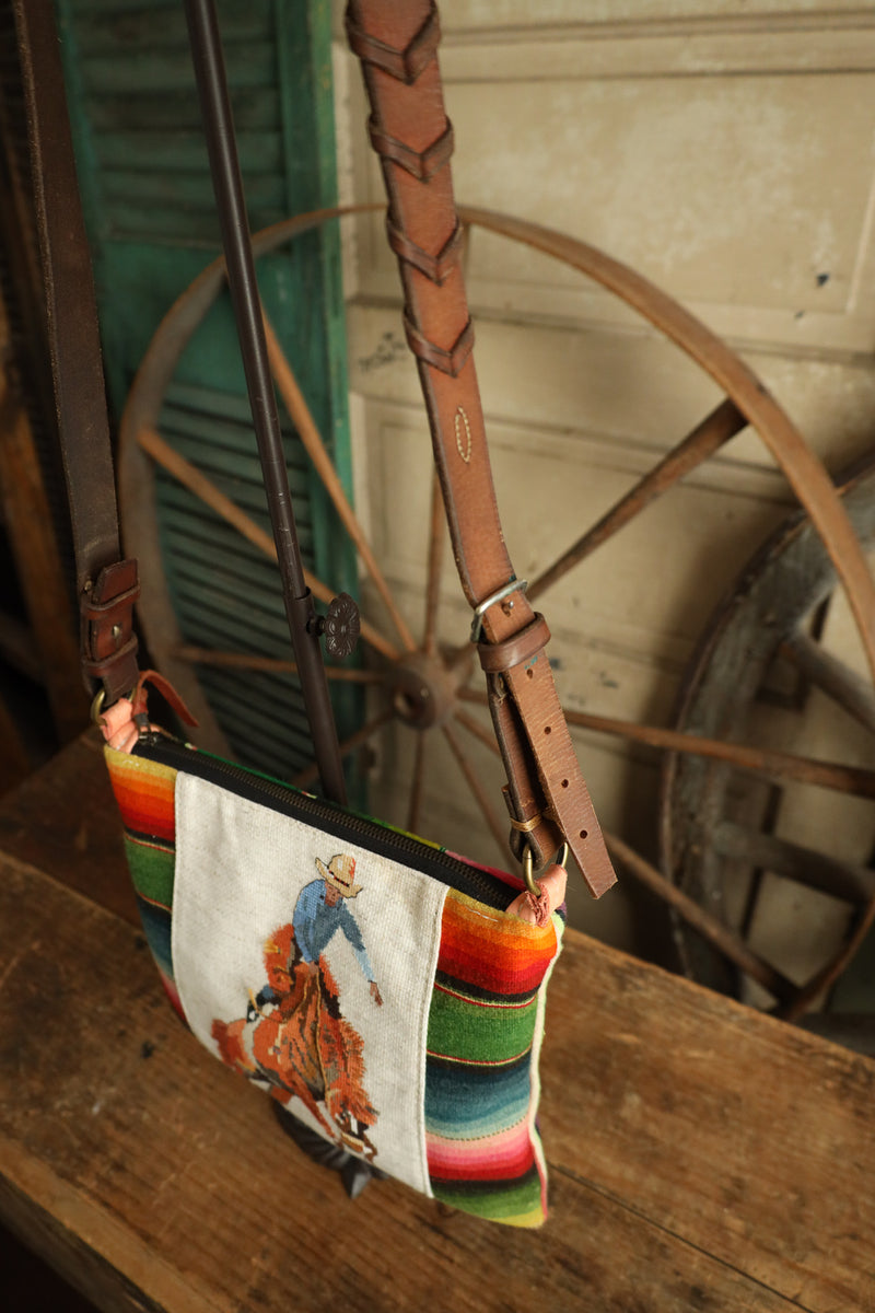 Totem Serape Cowboy Needlepoint Crossbody