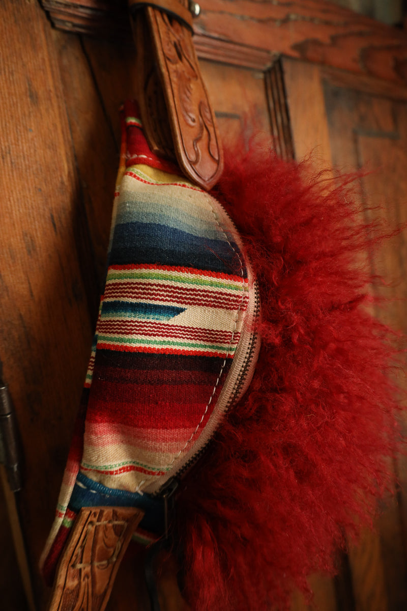 Totem Sheep Hair Serape Fanny Pack