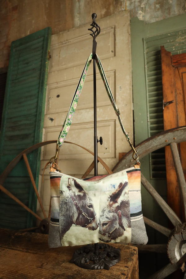 Totem Donkey Floral Strap Crossbody