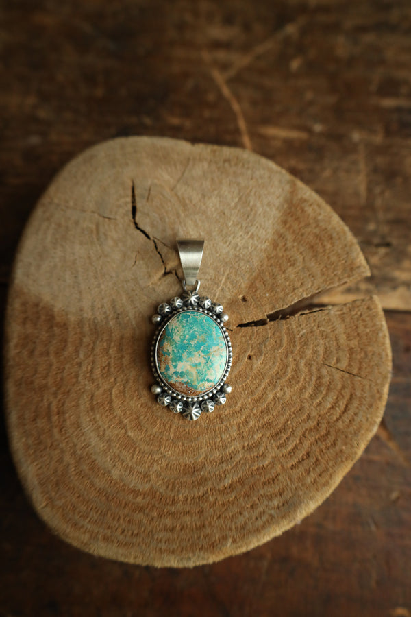 Turquoise Stone Starbursts Pendant