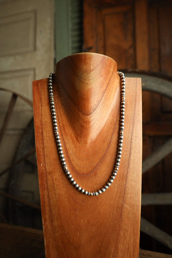 20" Gold Filled Beads Navajo Pearl Necklace