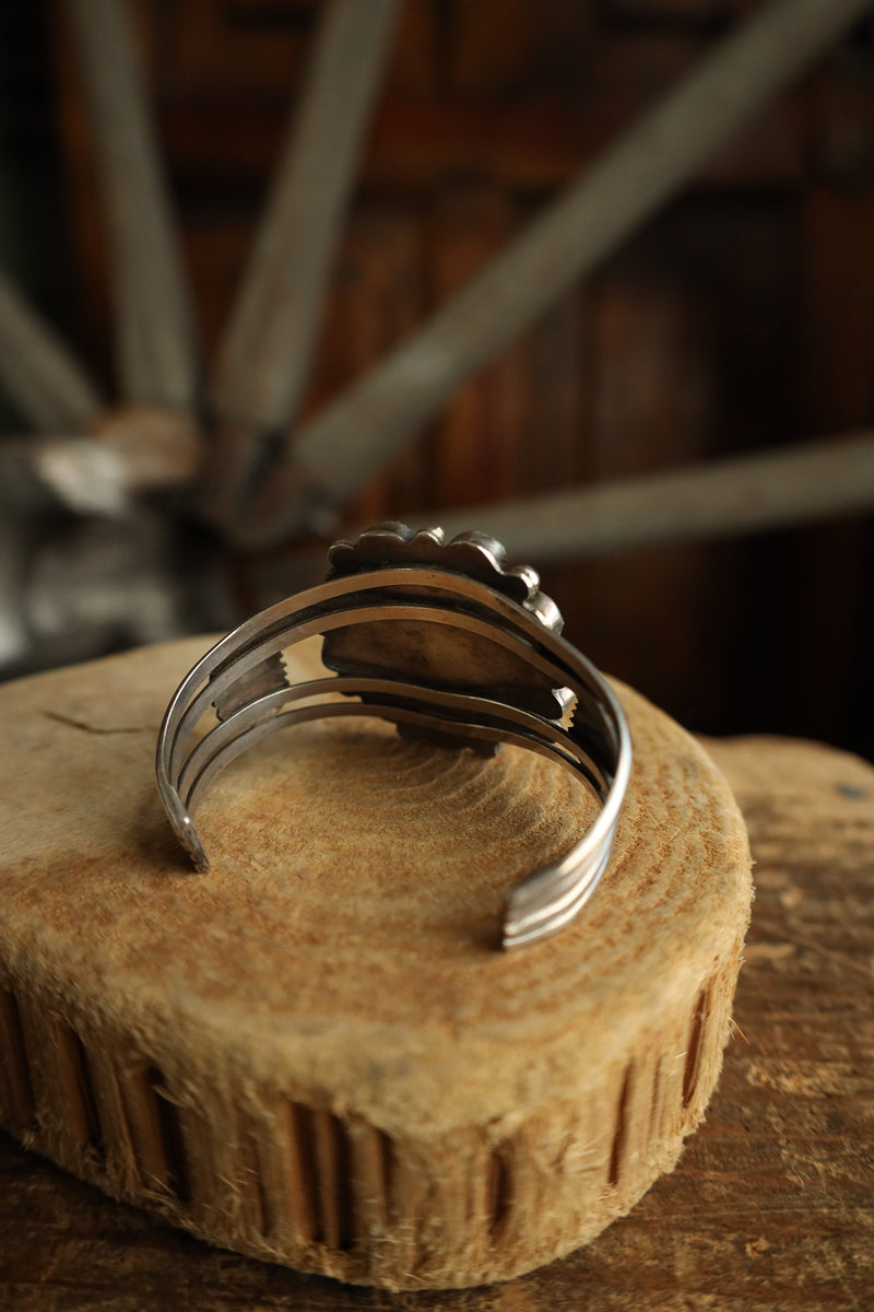 Morenci Dark Sterling Silver Dots Cuff