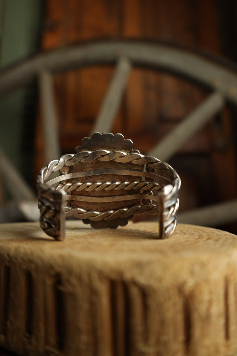 Extra Larger White Buffalo Oval Cuff