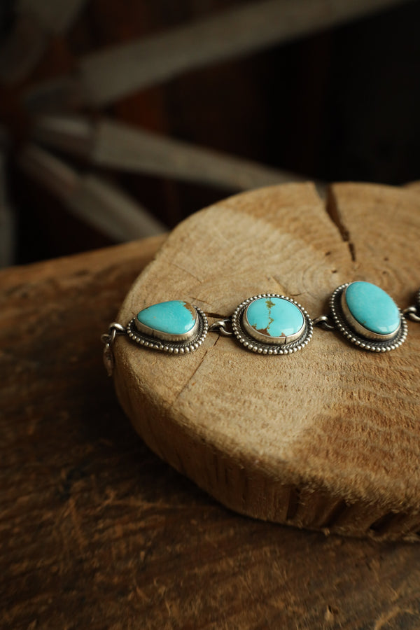5 Turquoise Stones Bracelet