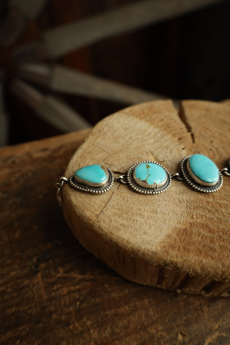 5 Turquoise Stones Bracelet