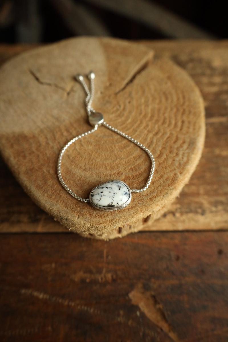 White Buffalo Slide Bracelet