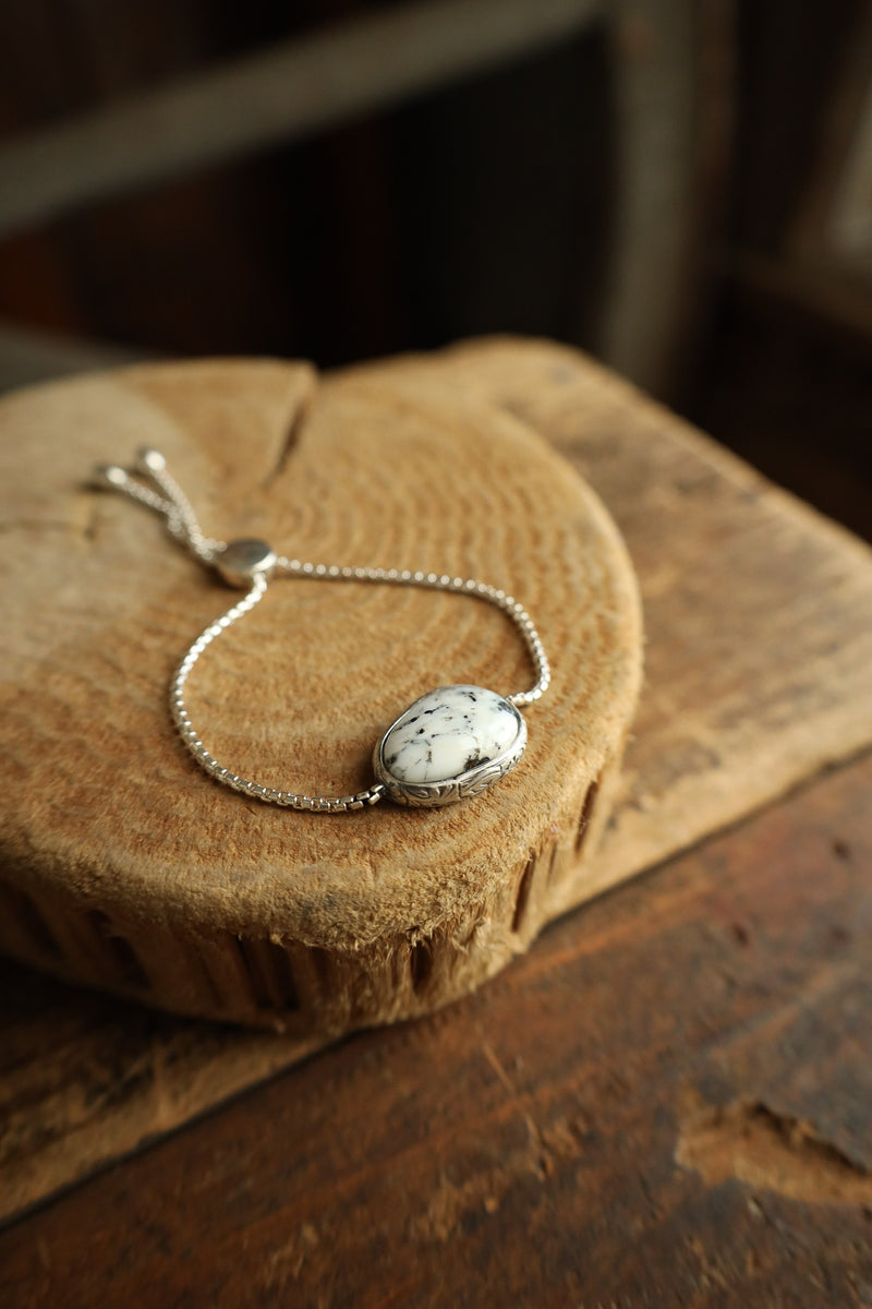 White Buffalo Slide Bracelet