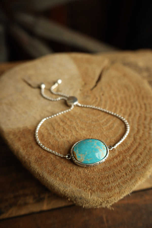 Blue Turquoise Slide Bracelet