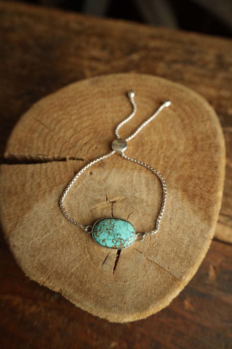 Veined Turquoise Slide Bracelet