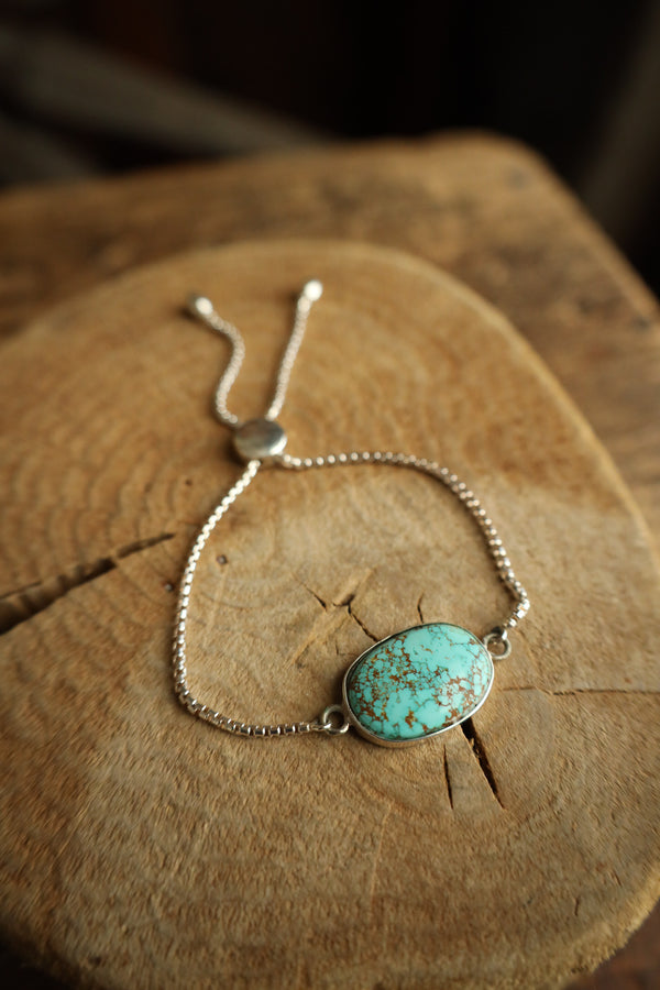Veined Turquoise Slide Bracelet