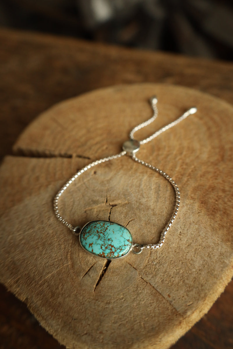 Veined Turquoise Slide Bracelet