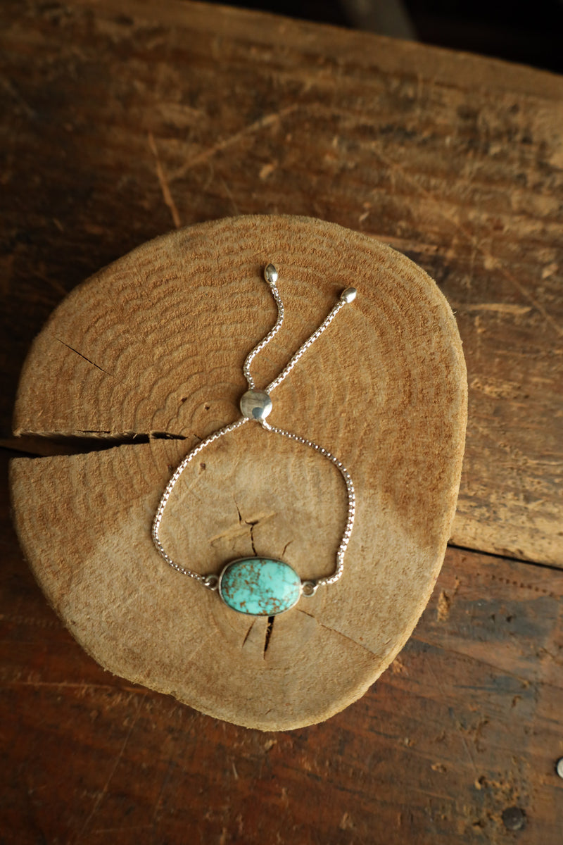 Veined Turquoise Slide Bracelet