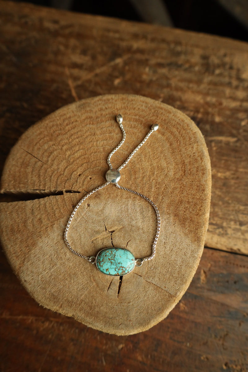 Veined Turquoise Slide Bracelet