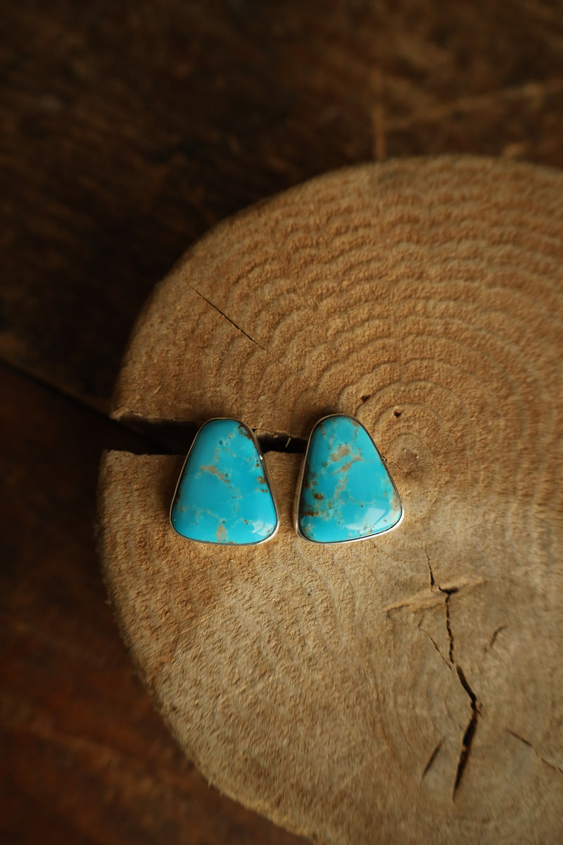 Turquoise Wedge Post Earring
