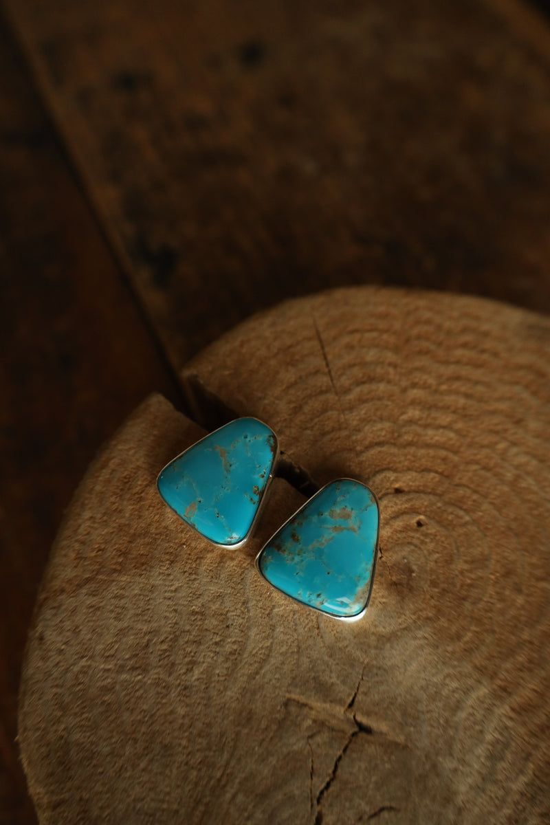 Turquoise Wedge Post Earring