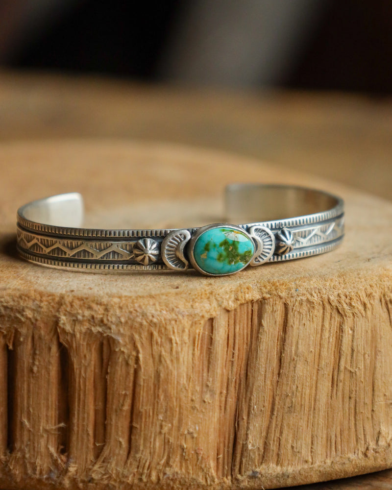 Sonoran Gold Turquoise Ovoid Cuff 