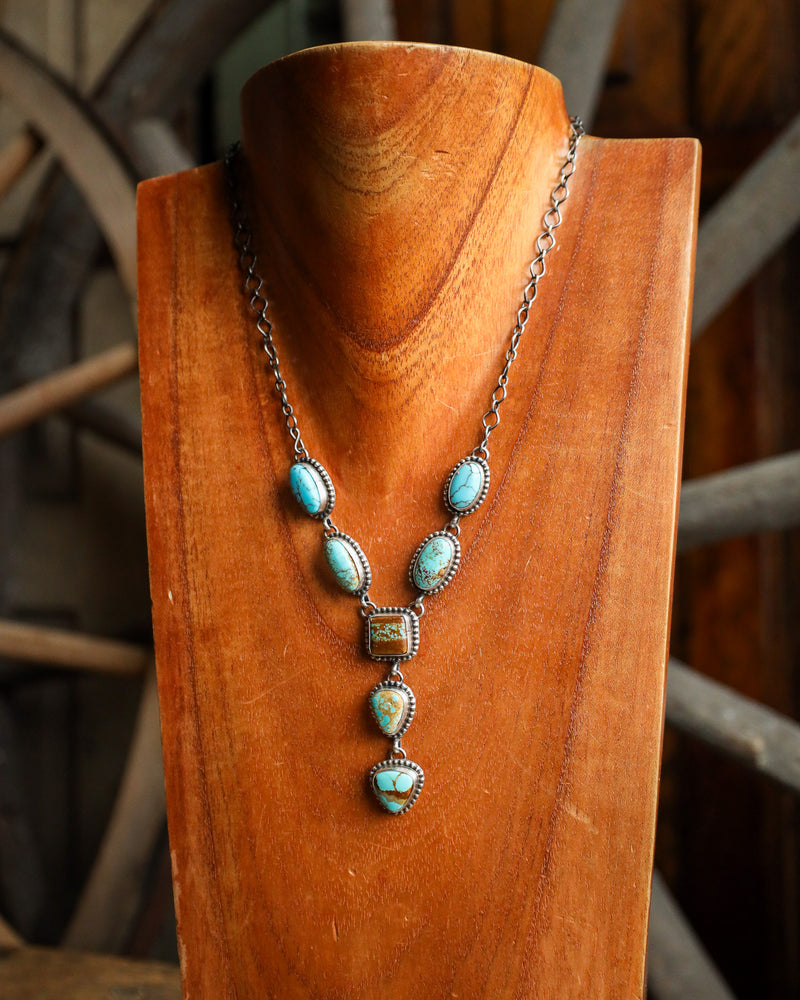 #8 Turquoise Lariat Necklace 