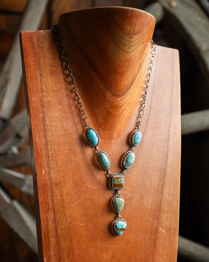 #8 Turquoise Lariat Necklace 