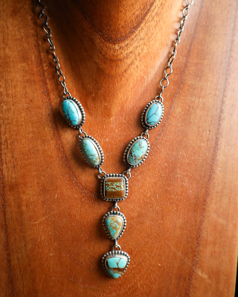 #8 Turquoise Lariat Necklace 