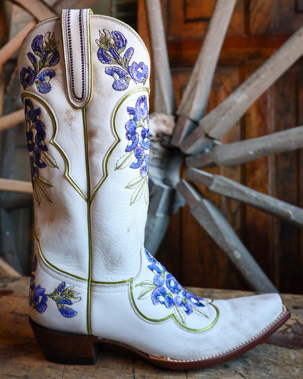 Old Gringo Women's Viola White And Blue Boot