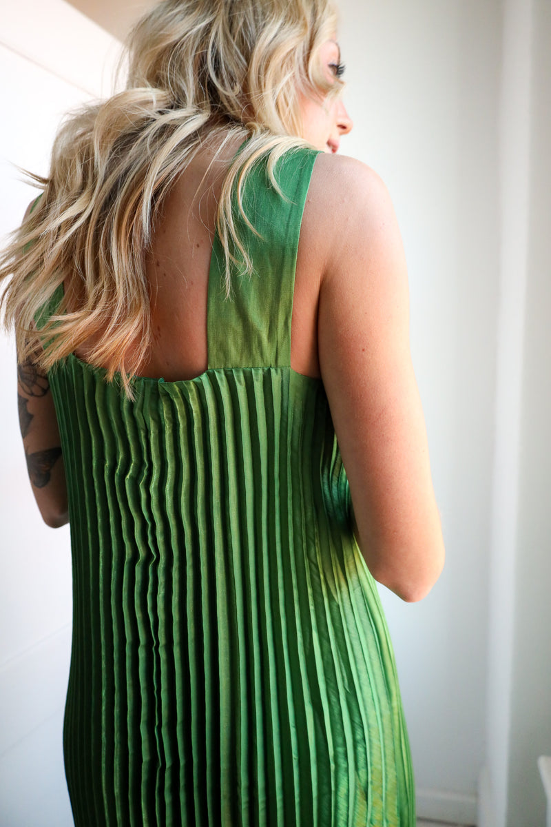 Ciebon Melisa Pleated Halter Dress