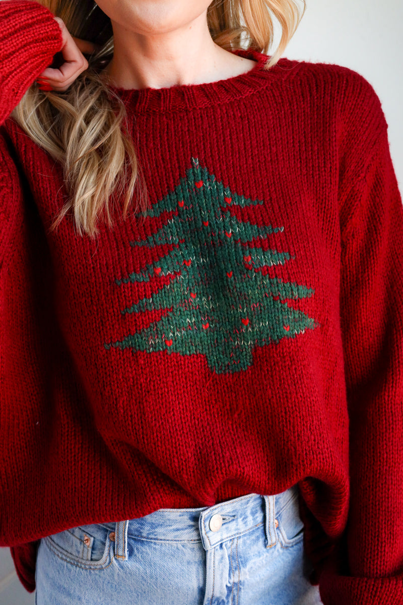 Wooden Ships Christmas Tree Sweater