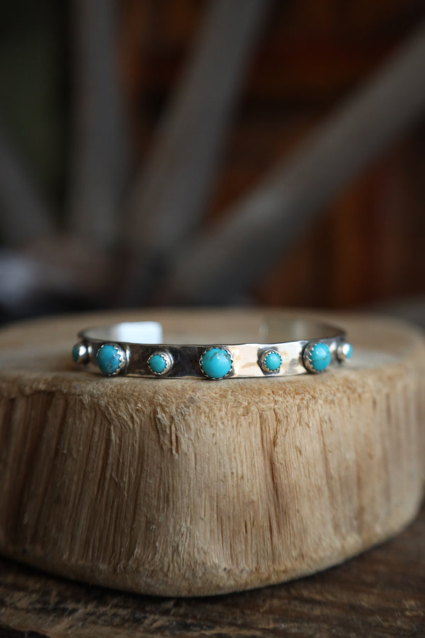 Richard Schmidt 7 Turquoise Alternating 6MM Cuff