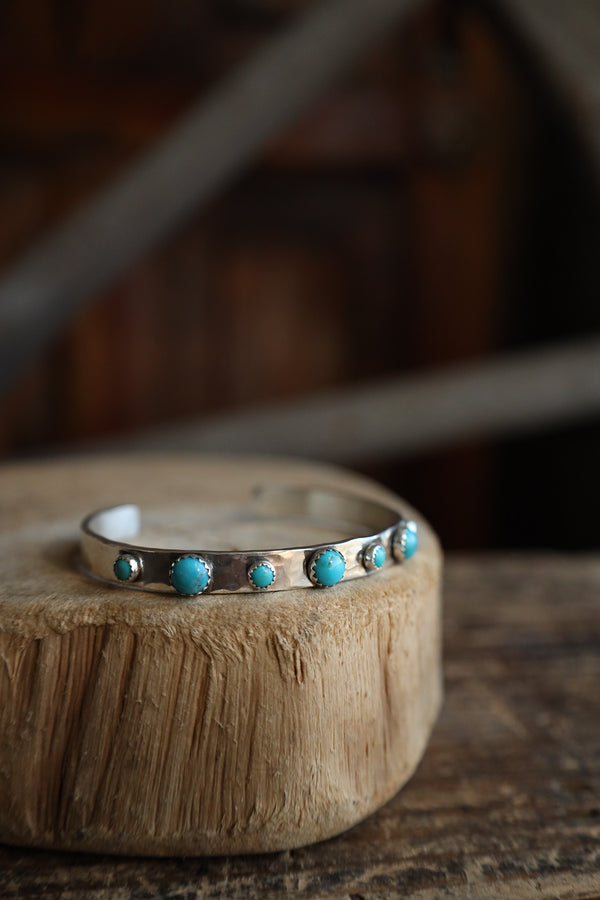 Richard Schmidt 7 Turquoise Alternating 6MM Cuff