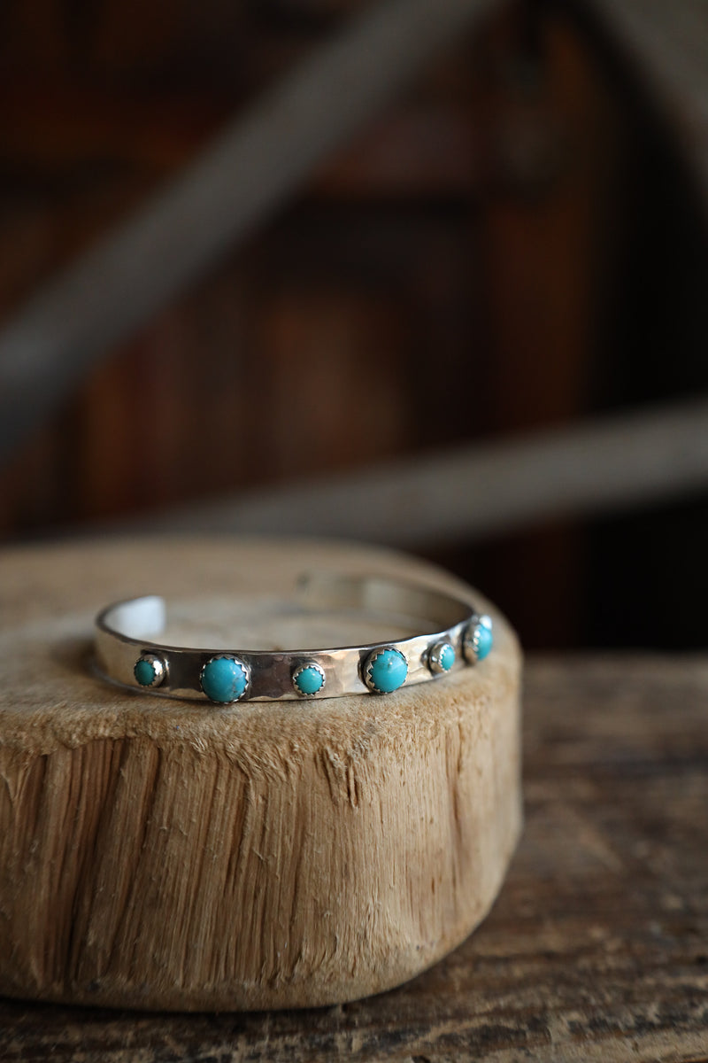 Richard Schmidt 7 Turquoise Alternating 6MM Cuff