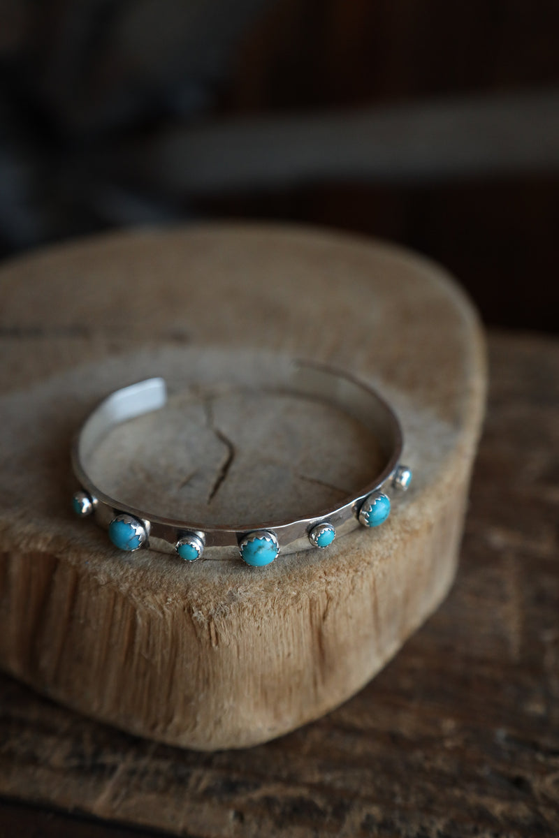 Richard Schmidt 7 Turquoise Alternating 6MM Cuff
