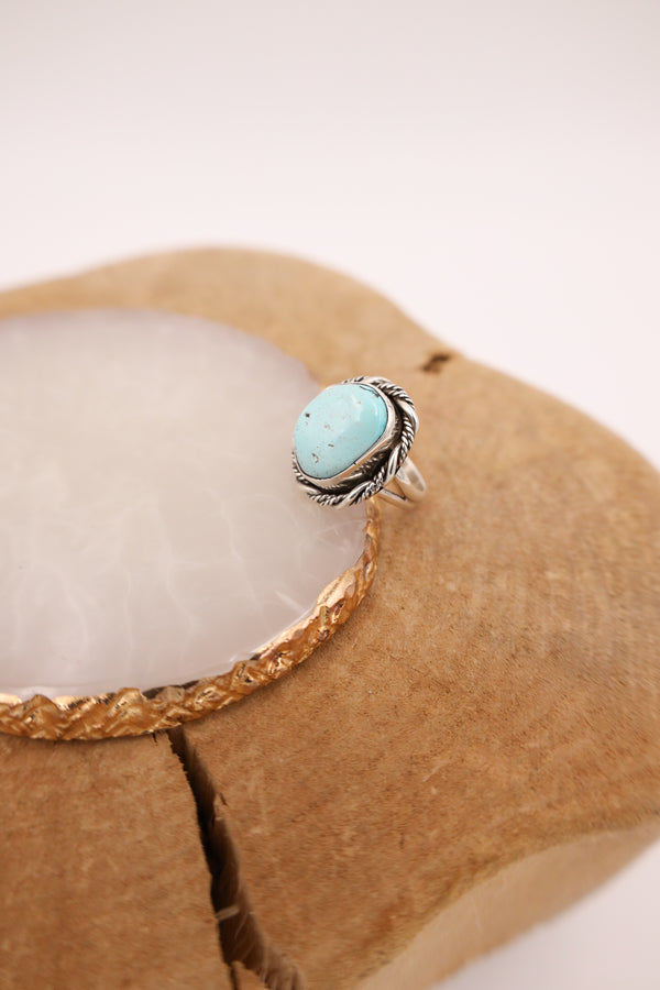 PALE TURQUOISE RING- SIZE 6
