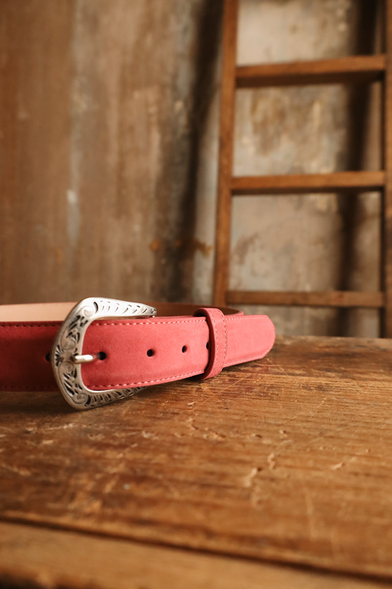 R. WATSON SUEDE PINK BELT