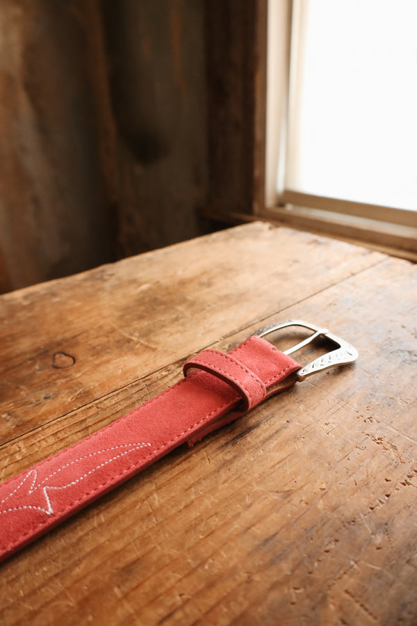 R. WATSON SUEDE PINK BELT