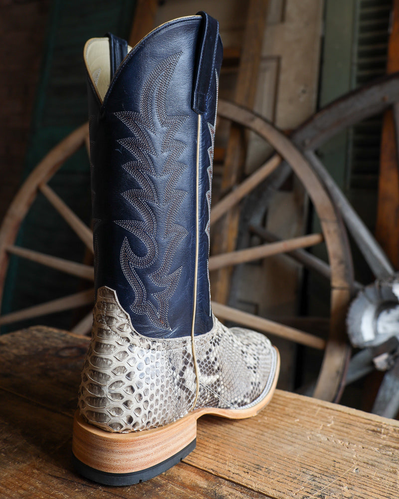 HORSE POWER MEN'S MINK PYTHON 13" BLUE BOOT