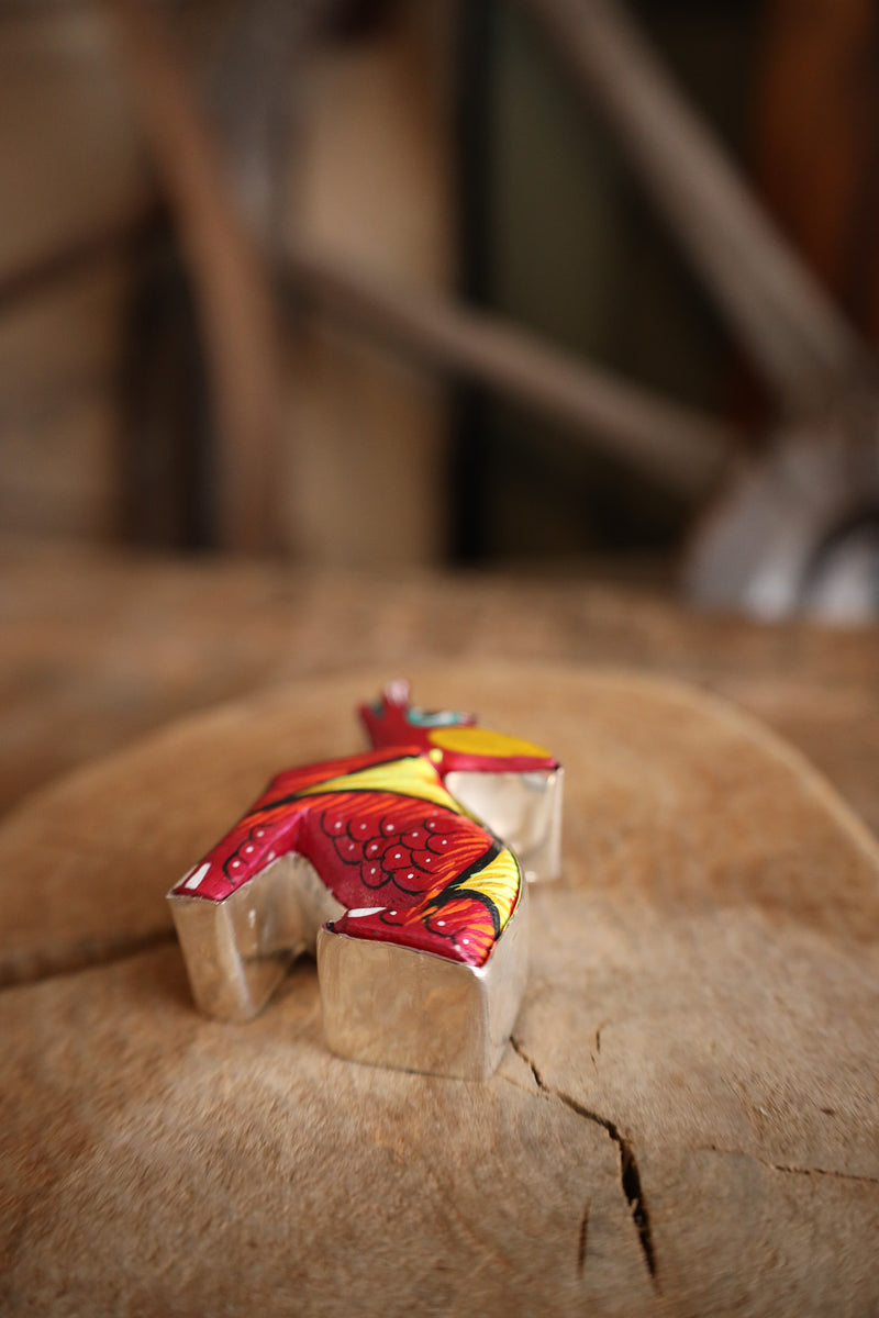 Coreen Cordova Pink Howling Coyote Pendant 