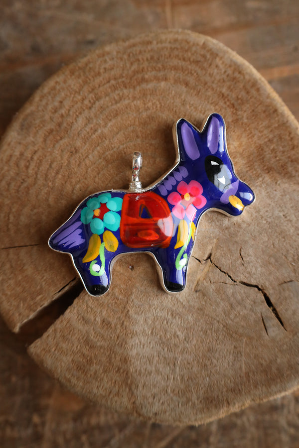 Coreen Cordova Purple Donkey Pendant 