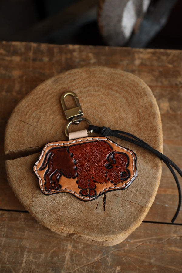 JRW Leather Buffalo Bag Charm 