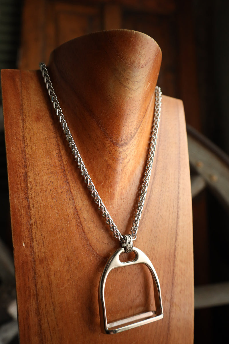 V2 Designs Extra Large Stirrup Necklace 