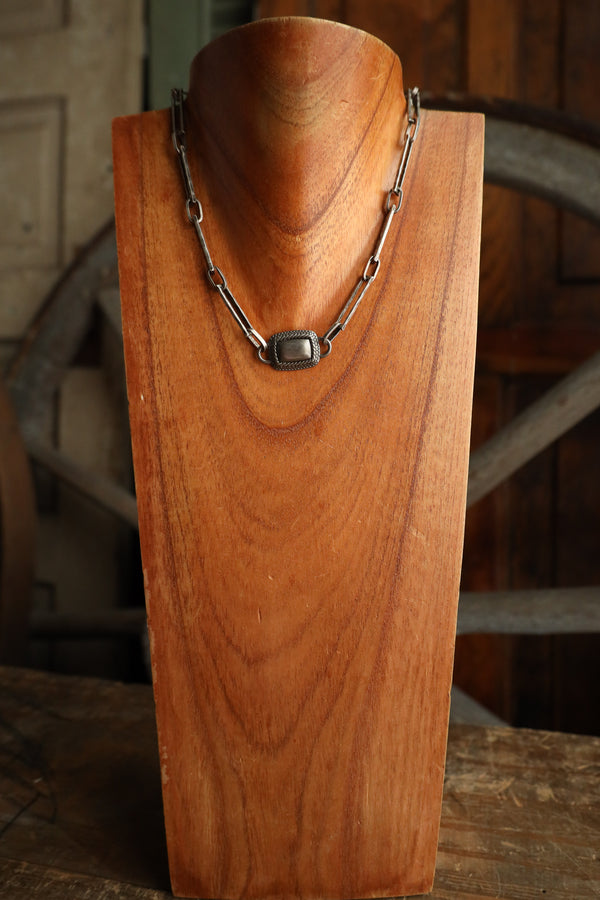 V2 Designs Vintage Small Belt Link Chocker Necklace 