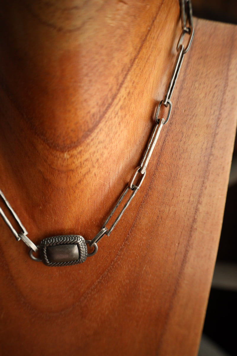 V2 Designs Vintage Small Belt Link Chocker Necklace 