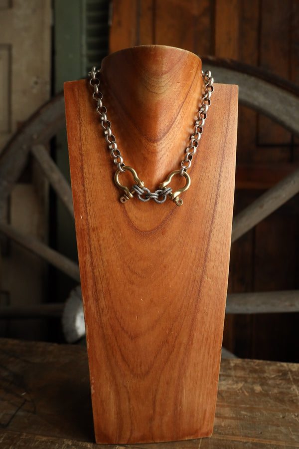 V2 Double Shackle Necklace