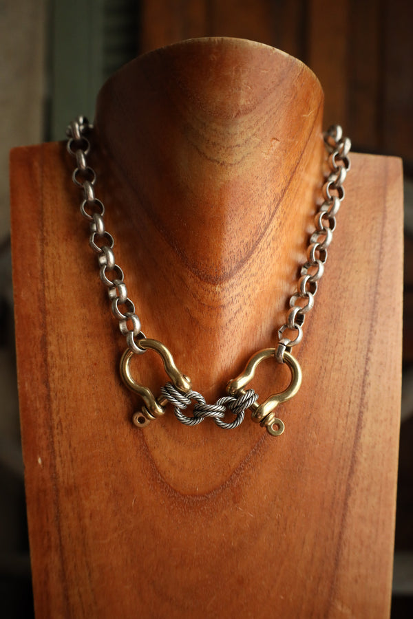 V2 Double Shackle Necklace