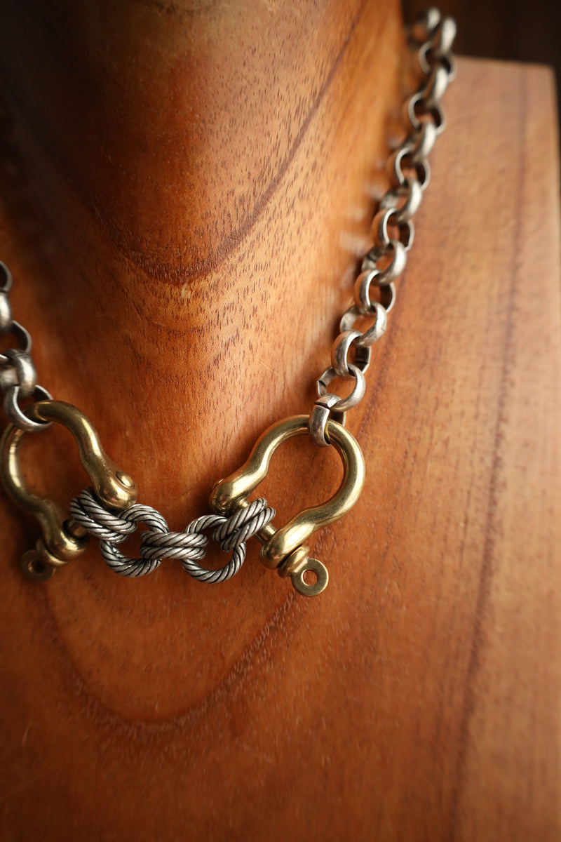 V2 Double Shackle Necklace