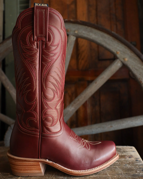 Hyer Women's Leawood 13" Boot- Dark Red