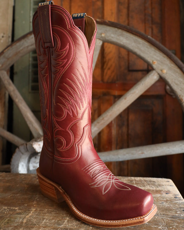 Hyer Women's Leawood 13" Boot- Dark Red