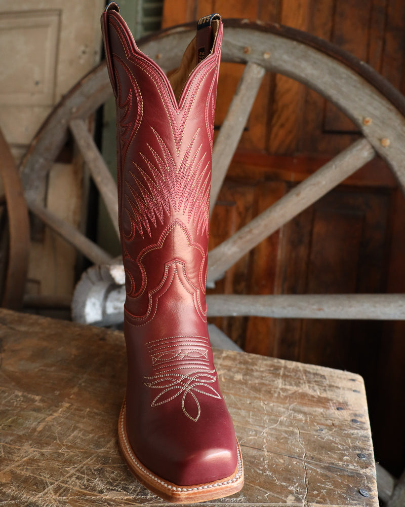 Hyer Women's Leawood 13" Boot- Dark Red