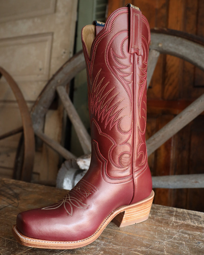 Hyer Women's Leawood 13" Boot- Dark Red